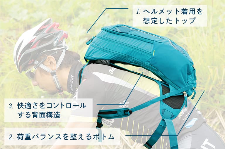 快適さを高める自転車専用設計